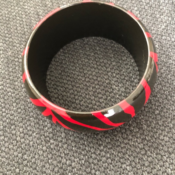 Signed Vintage Animal Print Bangle Paper Mache - Picture 4 of 5